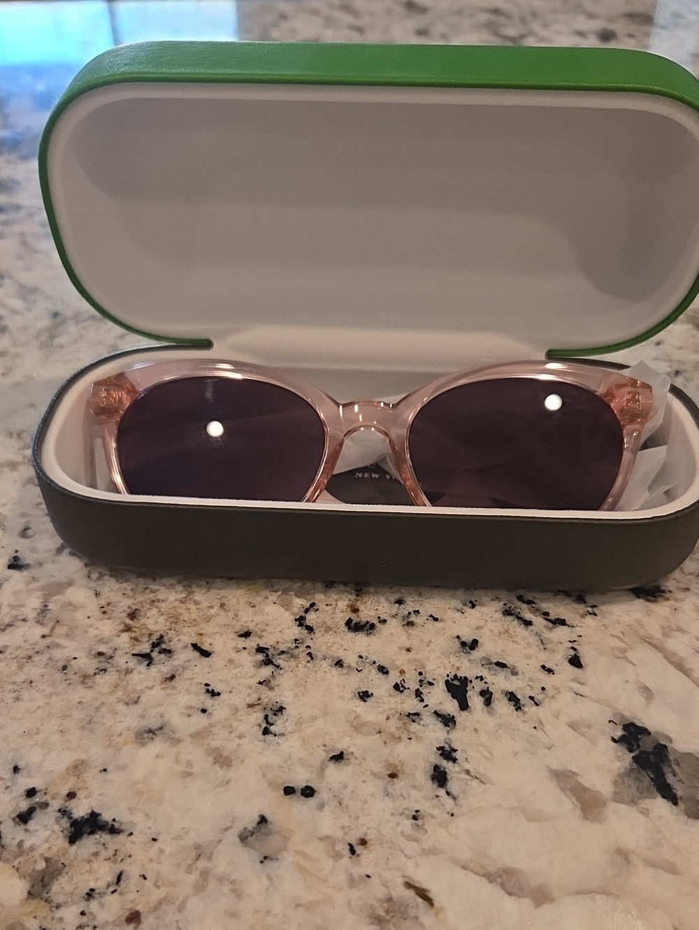 Kate Spade Tamara Pink And Tortoise Cat Eye Frame With Brown Lenses